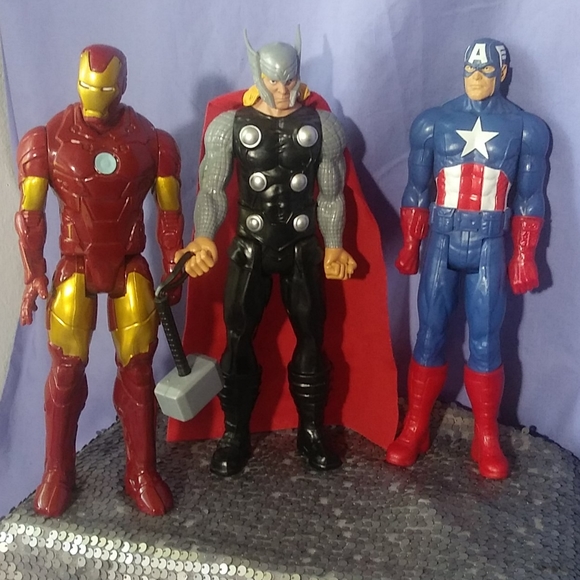 Marvel's Iron Man, Captain America, & THOR,12 INCH - Picture 1 of 12